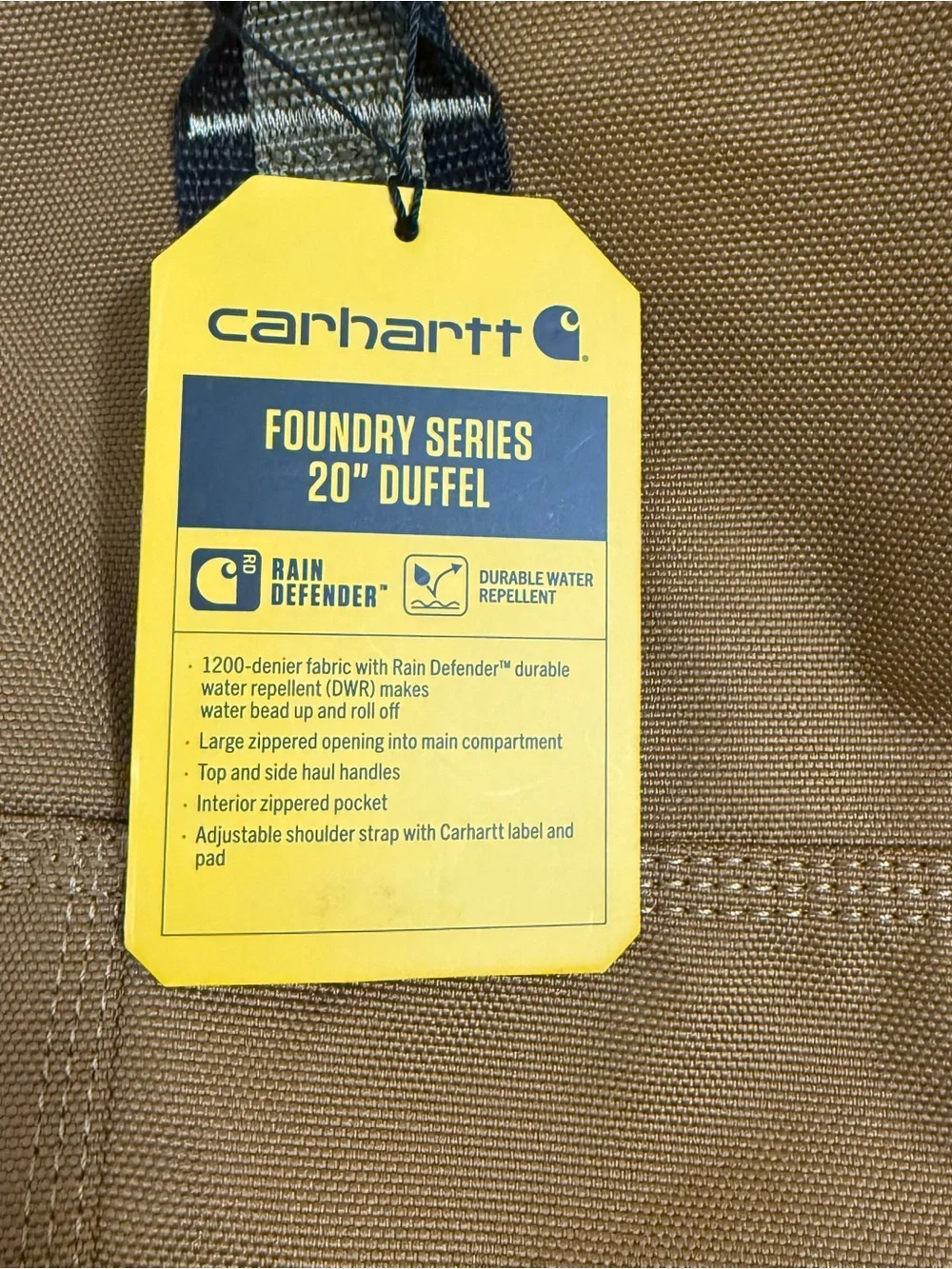 NWT Carhartt Brown Foundry Series 20